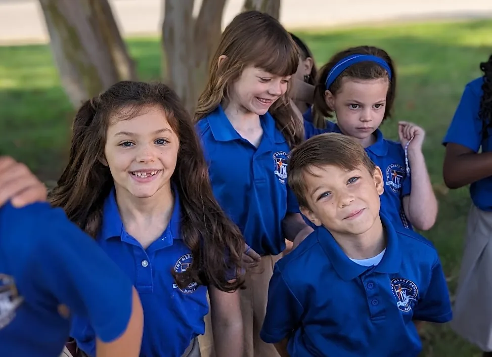 Joyful children at Divine Mercy Academy
