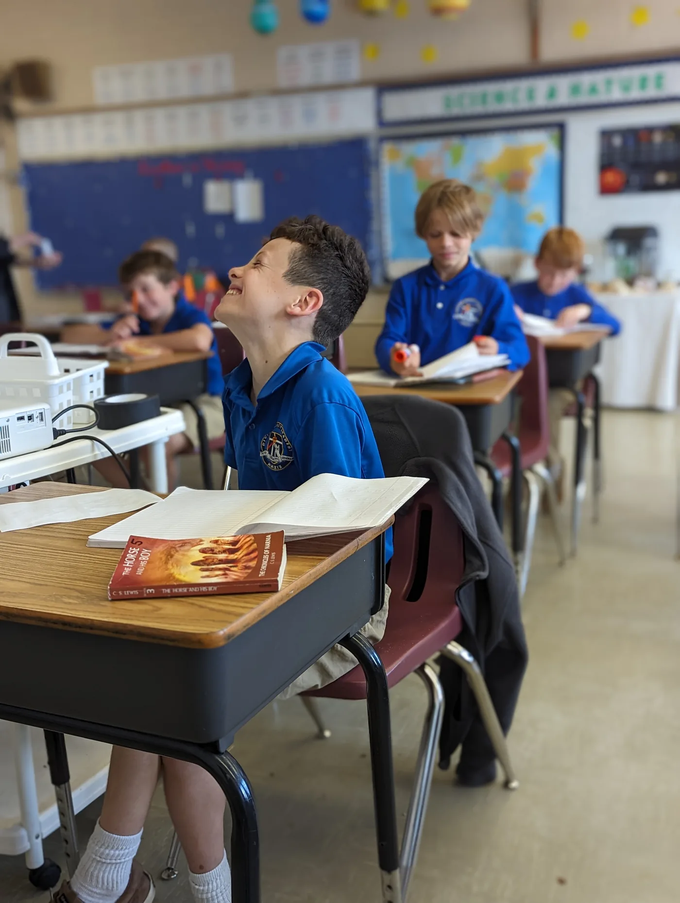 A Divine Mercy Academy student